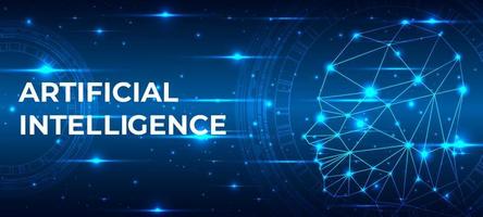 Abstract Artificial Intelligence Technology Concept vector