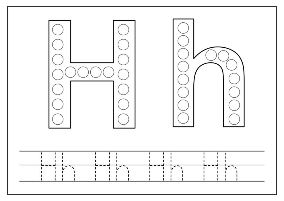 Letter H Tracing Vector Art Icons and Graphics for Free Download Letter H Tracing Vector Art Icons and Graphics for Free Download