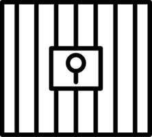 Jail Vector Line Icon