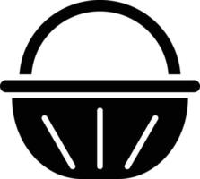 Food Basket Glyph Vector Icon