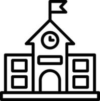 School Vector Line Icon