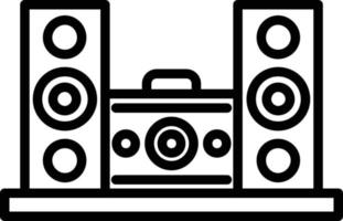 Speaker Vector Line Icon