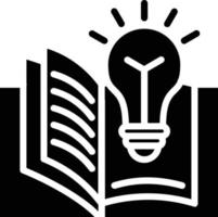 Book Wisdom  Glyph Icon vector