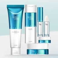 Unbranded blank cosmetics, soap, skincare, cream and shampoo packaging on a  fresh background. Skincare female and male skincare products packaging  24690916 Stock Photo at Vecteezy