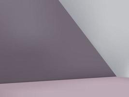 fondo mínimo vectorial, esquina geométrica en violeta pastel y gris claro