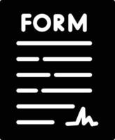 Form Glyph Icon vector