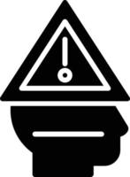 Warning Glyph Icon vector