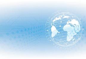 Global network connection. World map point and line composition concept of global business. Vector Illustration