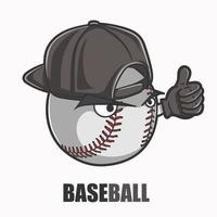 Baseball mascot vector