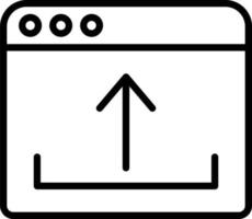 Upload Vector Line Icon