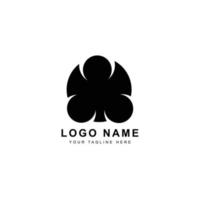 Creative black logo design on white background vector