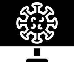 Coronavirus Glyph Icon Design vector