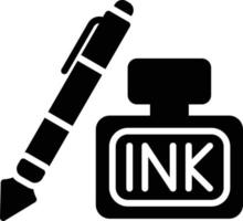 Ink Glyph Vector Icon