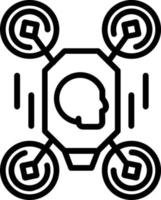 Drone Vector Line Icon