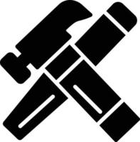 Chisel Glyph Vector Icon