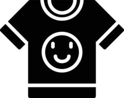 icono de glifo de camiseta vector