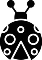 Ladybug Glyph Icon vector