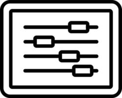 Control Vector Line Icon