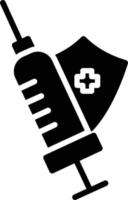 Vaccination Glyph Icon Design vector