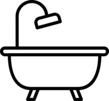 Bathroom Vector Line Icon