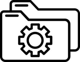 Folder Vector Line Icon