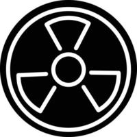 Nuclear Energy Glyph Icon vector