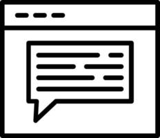 Message Vector Line Icon