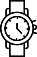 Wrist Watch Vector Line Icon