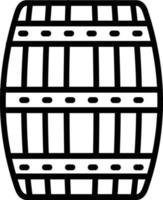 Barrel Vector Line Icon