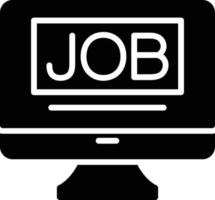 Job Glyph Vector Icon