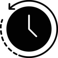 Back In Time Glyph Icon vector