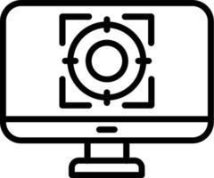 Target Vector Line Icon