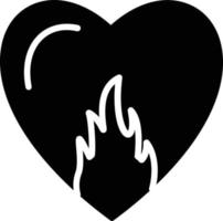 Passion Glyph Icon vector