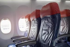 Background of airplane seats photo