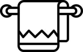 Towel Vector Line Icon