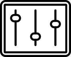 icono de línea de vector de configuración