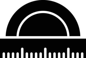Protractor Glyph Vector Icon