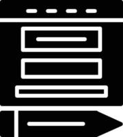 Blogger Glyph Icon vector