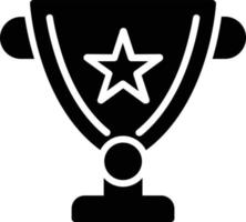 Trophy Glyph Icon vector