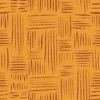 Aesthetic contemporary seamless pattern with abstract simple line brush stroke shapes in golden colors. Trendy boho background in minimalist vintage style. Vector texture