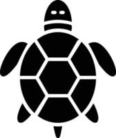 icono de glifo de tortuga vector