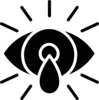 Eye Glyph Icon Design vector