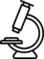 Microscope Vector Line Icon
