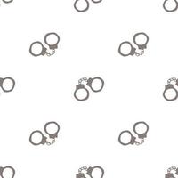 Handcuffs seamless pattern. Wild West theme. Hand drawn colored trendy Vector print.