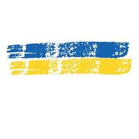 bandera de ucrania. bandera de ucrania. símbolo nacional. crisis en el concepto de ucrania. ilustración vectorial aislado en blanco. apoyar a ucrania vector