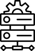 Server Vector Line Icon