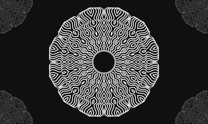 Mandala pattern vector print design.Abstract background with ornament.