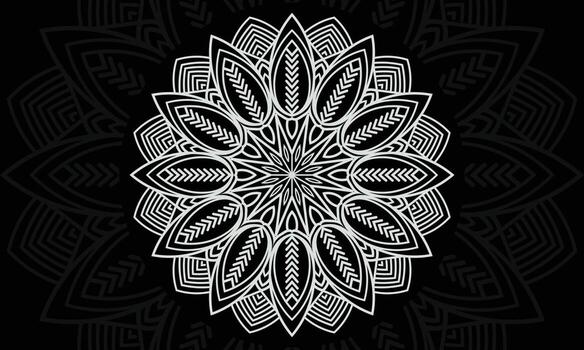 Mandala pattern vector print design.Abstract background with ornament.