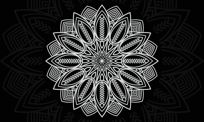 Mandala pattern vector print design.Abstract background with ornament.
