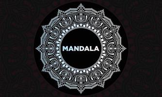 Mandala pattern design. Frame with ornament vector design.
